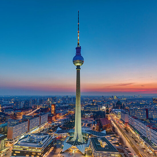 Vorwerk: Photo: Berlin landscape from above.